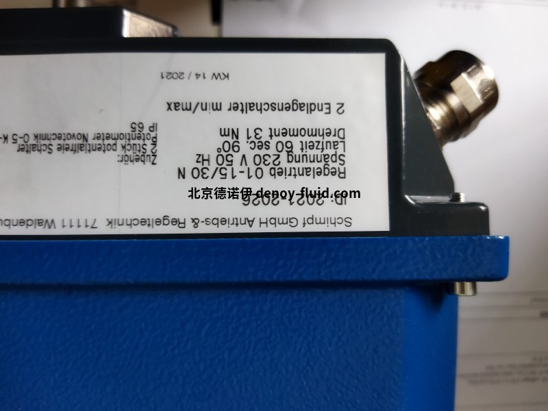 Schimpf电动执行器03-120·/04500 N 60的参数 Schimpf电动执行器03-120·/04500 N 60的参数