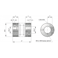 德国 R+W金属波纹管联轴器 BKH系列