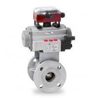 Warex Valve DBV400 DBV140F 紧凑型法兰球阀O型圈弹簧式
