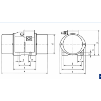 vibra振动电机DV-B4/45用于筛分输送振动等原装进口