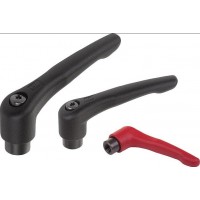 KIPP K0752 IG内螺纹可调节手柄黑色氧化钢英寸公制